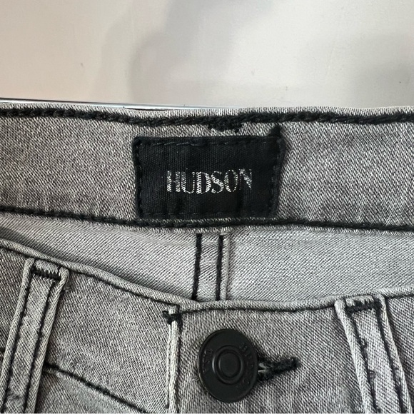 Hudson Blair High Rise Super Skinny Ankle Jeans Size 27 4 Grey - Picture 2 of 5